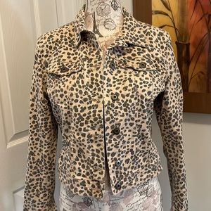 H&M Vintage style leopard jacket